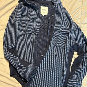 Aerie Striped Navy Cardigan